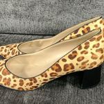 Marc Fisher  Pony Hair Cheetah Print Shoes Size 9.5 Photo 1