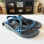 Chacos CHACO Z/Cloud Sport Sandals Double Strap Buckle Blue Boa Fabric Women's Size 12 Photo 7