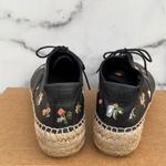 Saint Laurent Grunge floral-print leather lace-up espadrille sneaker size 36.5 Photo 3