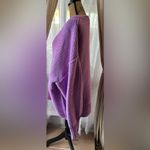 Free People  Alli V Neck Oversized Sweater In Iris Orchid Photo 3