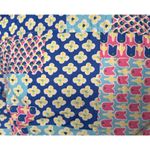 Talbots  Island Patchwork Floral Print Belted Shirt Dress Sz 4 Convertible Sleeve Photo 13