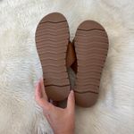 Top Moda  Tan Faux Leather Cross-Band Sandals Photo 4