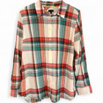 Talbots  Women Plaid Shirt Long Sleeve Large 100% Cotton NWT Preppy Fall Casual Photo 0