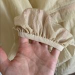 Fabletics Shimmer Hiking Jacket cream windbreaker with Pink Accents raincoat Photo 6