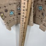 CJ Banks Linen Cotton Wide Leg Pants Womens 14W Beige Neutral Embroidered Boho Tan Photo 9