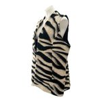 Chico's CHICO’S Wool Blend Zebra Print Sleeveless Jacket Vest Shrug Size 3 Photo 4