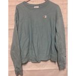 Champion Y2K  Reverse Weave Sweatshirt Teal Aqua Blue  Essential Retro Large Photo 0