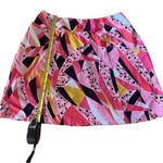 IBKUL Vibrant Pink and Yellow Athletic Golf Tennis Pickle Ball Skort Size (S) Photo 2