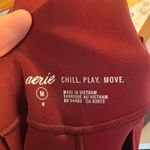 Aerie 7/8 Feel Free Light Support Red Leggings Size Medium New With Tags. Photo 5