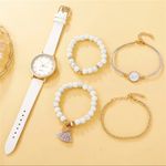 Luxury Women Bracelet Quartz Watches For Women Leather Watch Ladies Sports White Photo 1