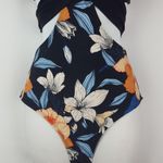 Cupshe New Women’s  1pc Floral Swimsuit Black Size Medium Photo 4