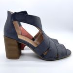 Naturalizer Soul Christina Denim Leather Block Heel Sandals Photo 1