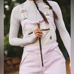 Free People  Movement Hit the Slopes High Pile Fleece Snow Bibs Sz Xs Photo 3