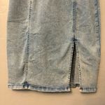 Guess  y2k acid wash denim bustier front slit bodycon sleeveless dress small Photo 7