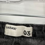 Garage  Black Cotton Mid-Rise Zip Fly Distressed Festival Shorts Women's Size 3 Photo 6