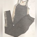 40 Wink Nordstrom Gray Pajama Long John Thermal Legging Set S Photo 0