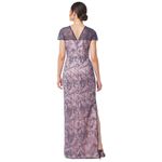 JS Collections  WINNIE COLUMN GOWN Dark Blush Lace Overlay Sz 10 Mother of Bride Photo 1