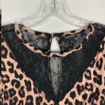 Torrid Plus Size Cheetah Animal Print Slinky Stretch Black Lace Cutout Dress 1X Photo 3