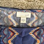 J Jill Dress Paisley Print Colorblock Sleeveless 100% Rayon Side Pockets Medium Photo 5