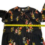 Old Navy  Size Small Womens Dress Long Sleeve Floral Aline Black Photo 4