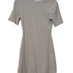 Reformation  Beige Ribbed Knit Mini Dress Size Small Photo 0
