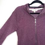 Victoria's Secret Victoria’s Secret Burgundy Sequin Heart Back Full Zip Hoodie Photo 2