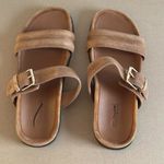 Madewell The Dara Double-Strap Slide Sandal in Aged Cognac, Size 5 Photo 2