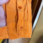Equipment Femme Pumpkin Orange 100% Silk Button Down Shirt Size Large Photo 5