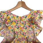 Anthropologie Cool Mode Ditsy Floral Smocked Bodice Midi Dress Photo 11