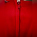 Nipon Boutique Red Vintage Dress Size 10 Square Neck Line. Lined, Shoulder Pad Photo 5