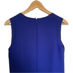 Reiss NWT  Andros Sheer Panel Shift Dress Sleeveless Ocean Blue Keyhole Slit 4 Photo 4