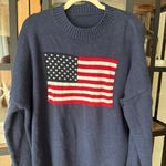 Amazon USA flag navy sweater knit ribbed brandy nico american oversized Ralph lauren Photo 7