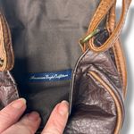 American Eagle Crossbody Very Small Purse Faux Leather Red/Brown Trim Y2K Vibes Photo 3