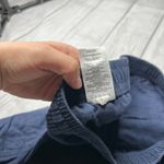 Nautica Blue Linen Coastal Shorts Elastic Waistband Stretch Size Small Photo 8