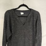 CAbi  PJ V Neck Long Sleeve Dress Style 3829 lagenlook cozy size medium dark grey Photo 5