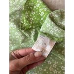 Reformation  Bright Green White Dainty Floral Halsten Slip Midi Dress - 12 Photo 8