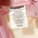 Playboy  One‎ Size Pink Black Letters Snap Back Baseball Hat Photo 3