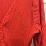 Zyia  Active Don't Wake Me Red Thermal‎ Henley Long Sleeve Top Size XL Photo 2
