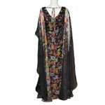 Rene Ruiz Collection Chiffon Cape Gown Floral Multi Women’s NWT Black Size 2 Photo 2