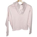 Puma powder pink relaxed fit cropped spell out logo hoodie size M Photo 2