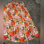 Zingara Swimwear Floral Vibrant Beach Pink Flowing Y2K Bohemian Size Small 26 Orange Photo 12