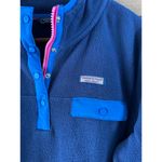 Vineyard Vines  Women’s Harbor Fleece 1/4 Snap Sweater Nautical Navy size Large Photo 4
