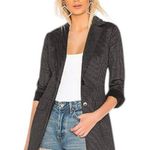 Bailey 44 Black & Anthracite Peter the Great Striped Tunic Blazer Size Medium Photo 0