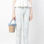 Zimmermann NWT Zimmerman Wonderland Denim Trousers Washed Floral Light blue White sz 3 Photo 3