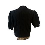Elegant Black Women's Puff Sleeve Sweater size medium 8/10 NWT Photo 2