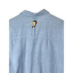 Christopher & Banks Christopher‎ & Banks Vintage Embroidered Beach Balloon Scene Button Up Shirt M Photo 9