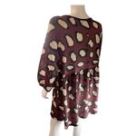 Umgee Waffle Knit Leopard Print Dress Size Medium Photo 2