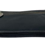 Franco Sarto Women's Black Leather Fold Over Snap Closure Wallet w Change Pouch Photo 4