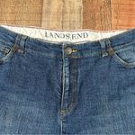 Lands' End Lands’ End Women’s Bootcut Jeans 16 Classic Fit Stretch Denim Dark Wash Plus Photo 2