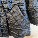 Anthropologie Jacket Yoana Baraschi Black Crinkle Coat Snap Front Sz M GUC Photo 6